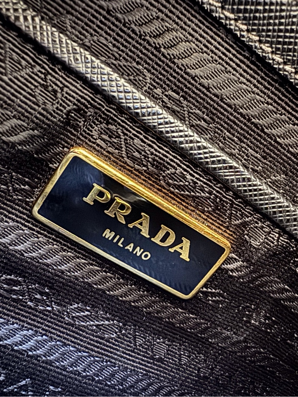 Prada Black Saffiano Leather Structured Satchel Handbag Authentic - Picture 9 of 13